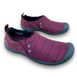 Keen Howser II Zinfandel Maroon Comfort Casual Slip on Clogs Shoes Size 10